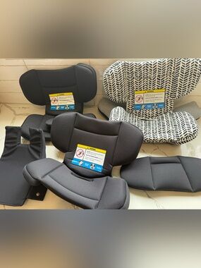 Nuna Rava Infant Car Seat Cushion Insert - Black and White